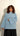 T-shirt effet lin bleu pastel