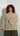 T-shirt effet lin beige