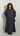 Ensemble effet lin jupe & chemise gris foncé