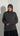 Sous-pull à cagoule intégrée manches longues gris foncé