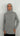 Sous-pull à cagoule intégrée manches longues gris chiné