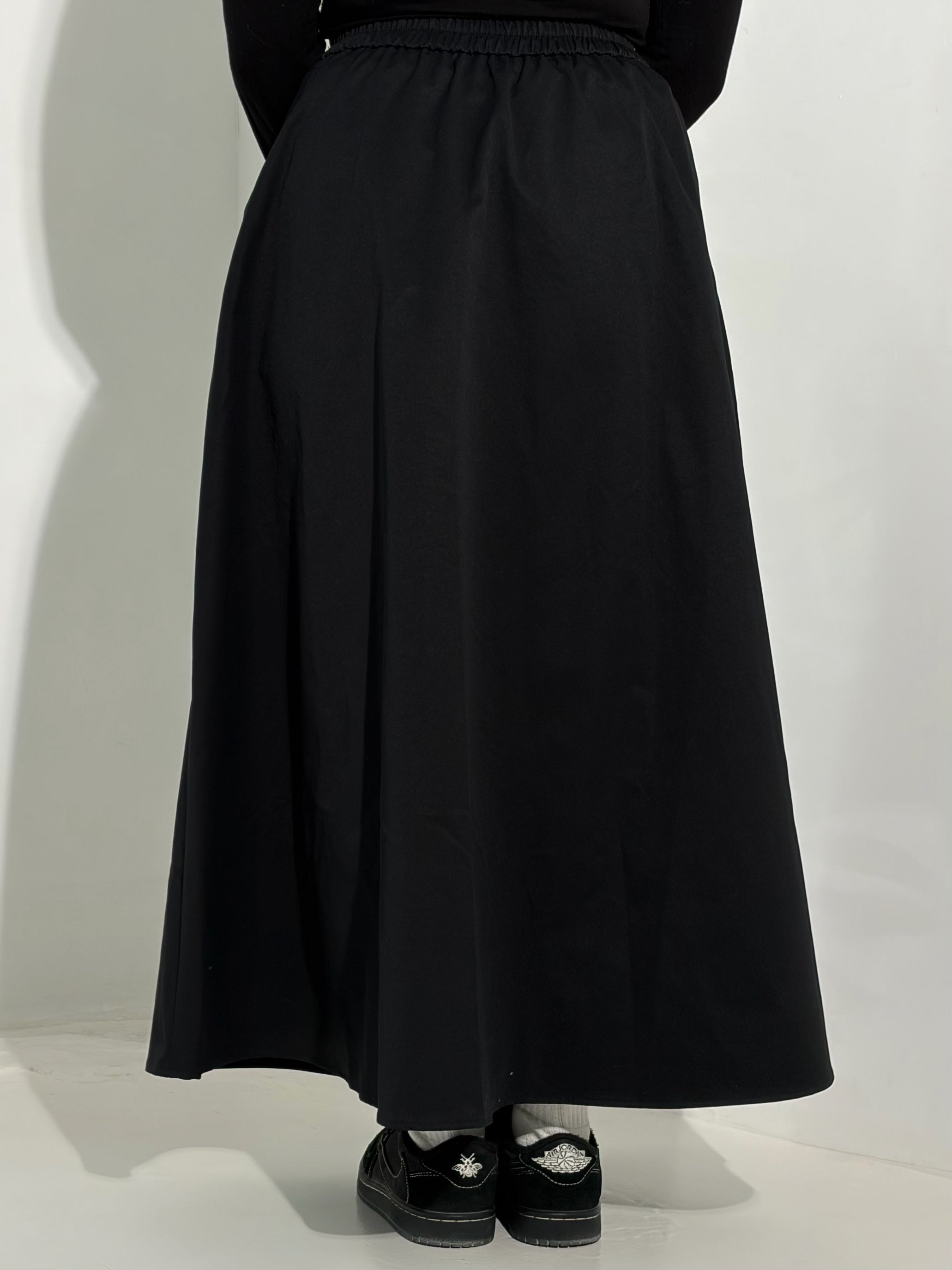 Jupe Trompette Noire Debenhams Femme - Taille 8 - Longueur Genou - Mélange Laine